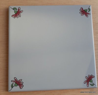 CANTONERA CRISANTEMO ROSA 20X20